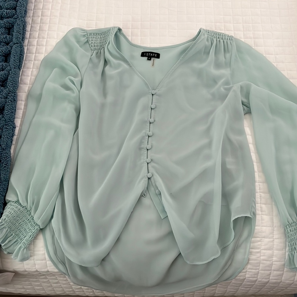 Light blue blouse